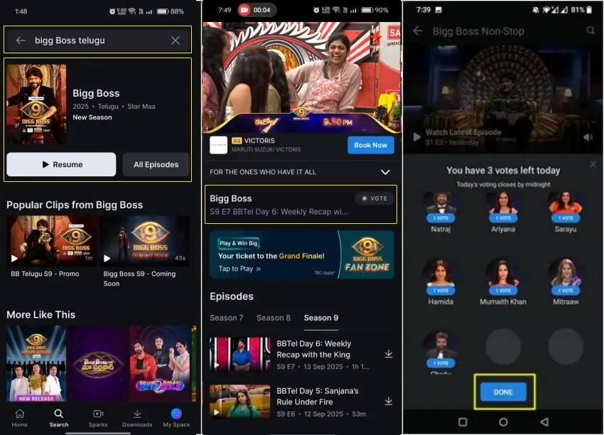 Bigg Boss Telugu 9 Vote Bigg Boss Telugu 9 Vote